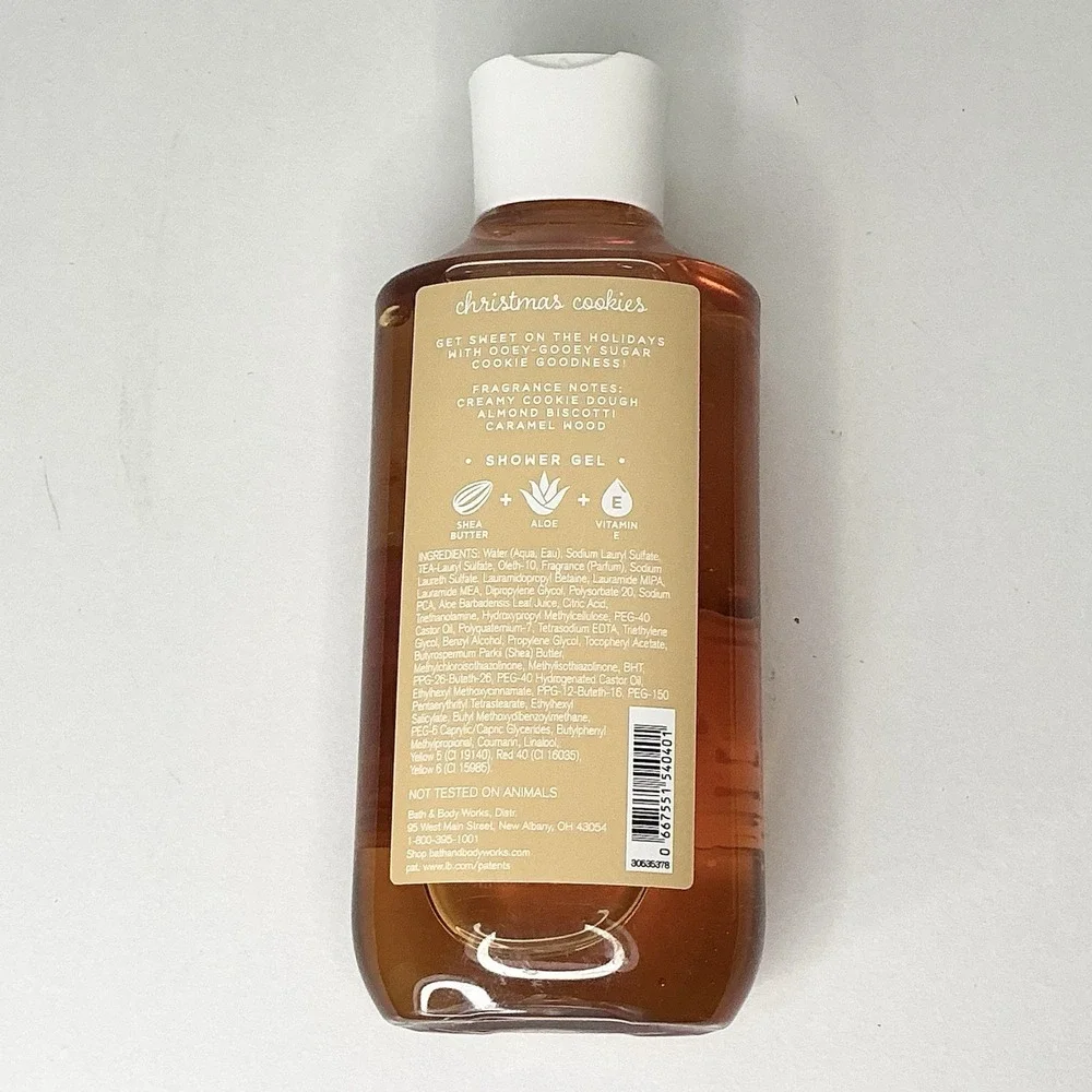 Bath & Body Works CHRISTMAS COOKIES Shower‎ Gel Vitamin E Shea 10 oz/295mL New